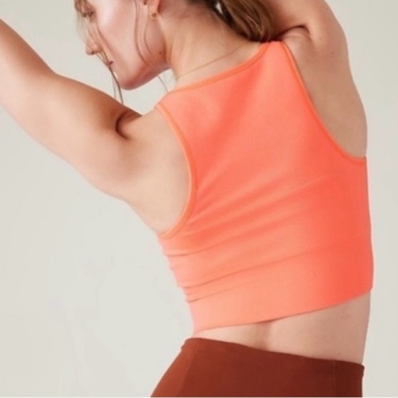 Athleta Aurora Crop Rib Tank Coral Woman’s Size XS - Picture 11 of 11